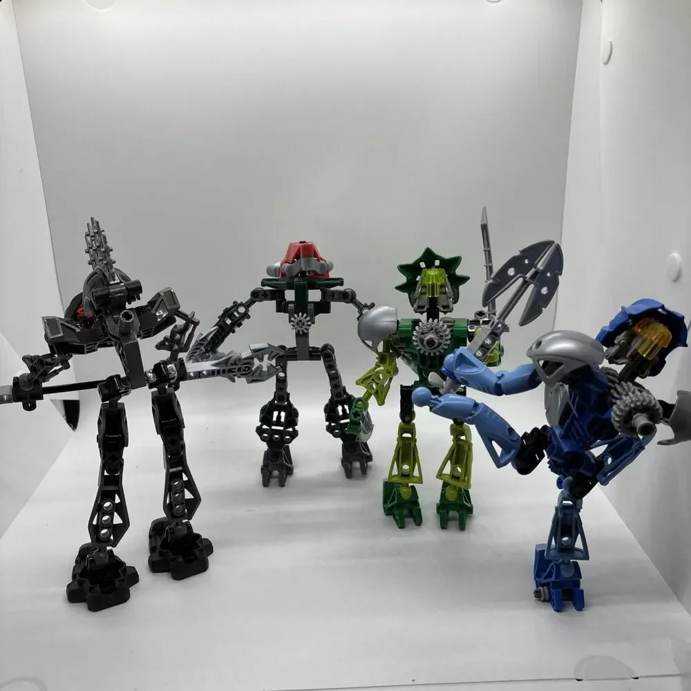 Lot of 4 Lego 8590 Guurahk, 8616 Vorzakh, 8567 Lewa Nuva, 8602 Nokama (no foot)